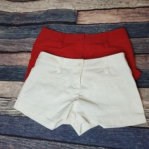 2 pairs of express stretch shorts